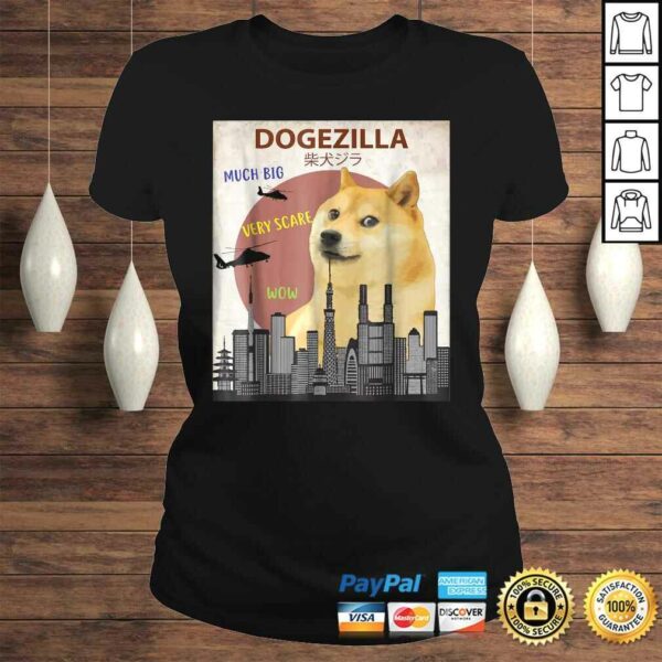 Dogezilla Shirt  Funny DOGE MEME Shiba Inu Dog TShirt