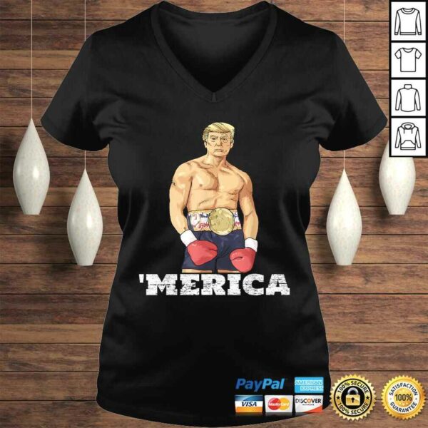 Donald Trump 2020 American Boxing Champion Boxer Merica Gif Shirt