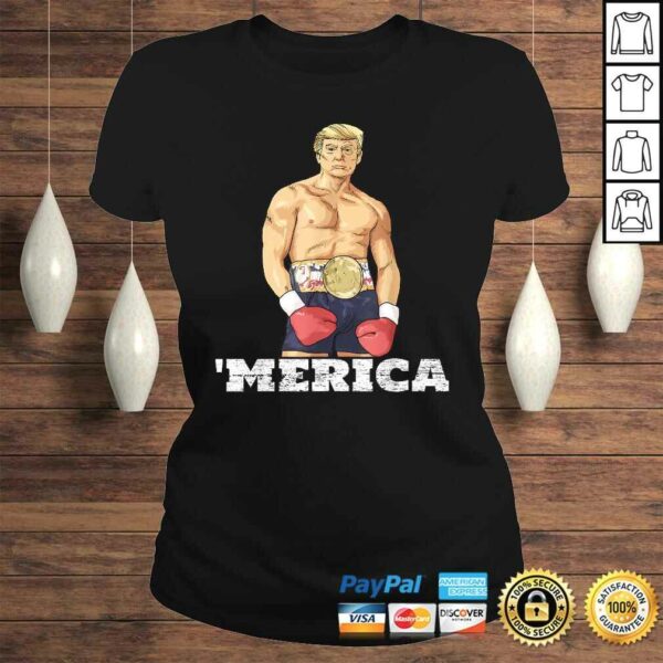 Donald Trump 2020 American Boxing Champion Boxer Merica Gif Shirt