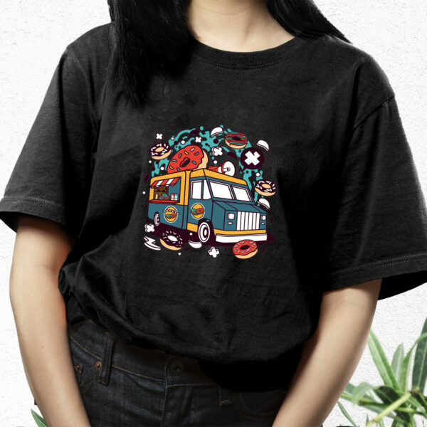 Donut Van Funny Graphic T Shirt