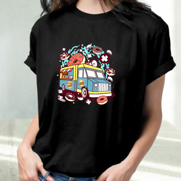 Donut Van Funny Graphic T Shirt