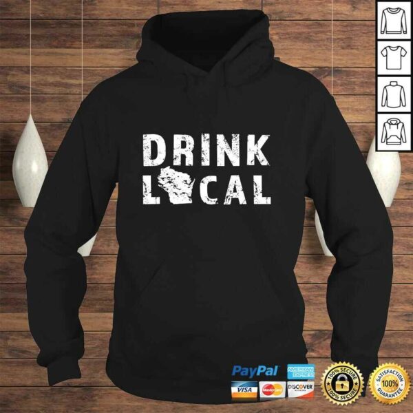 Drink Local Wisconsin Craft Beer WI Brewers & Breweries Tee Shirt