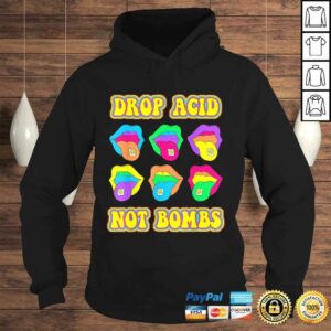 Drop Acid Not Bombs Trippy Tongue LSD TShirt Gift 4