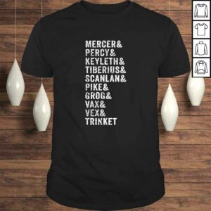 Dungeon First Campaign List Characters TShirt Dungeon First Campaign List Characters TShirt