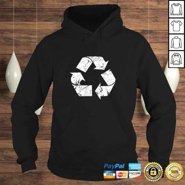 Earth Day Vintage White Recycle Symbol TShirt