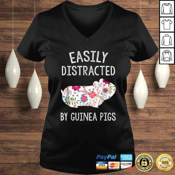 Easily Distracted By Guinea Pigs Shirt Piggie Lover Gifts