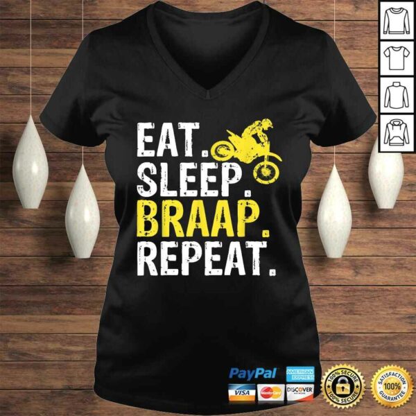 Eat Sleep Braap Repeat Braap Dirt Bike Shirt