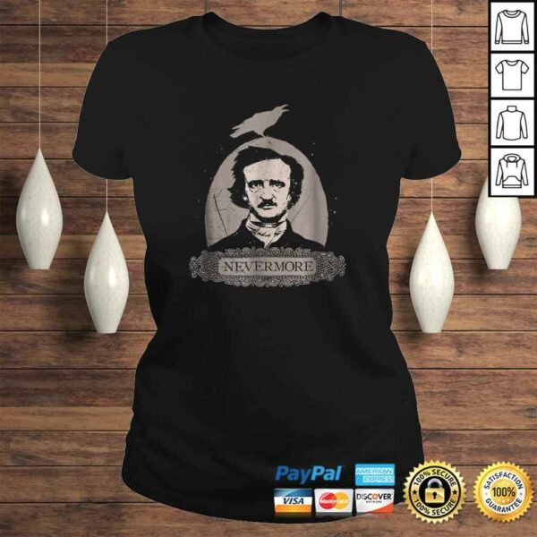 Edgar Allan Poe  Vintage Cothic Raven Nevermore Tee Shirt