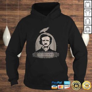 Edgar Allan Poe Vintage Cothic Raven Nevermore Tee Shirt 3 Edgar Allan Poe Vintage Cothic Raven Nevermore Tee Shirt 4