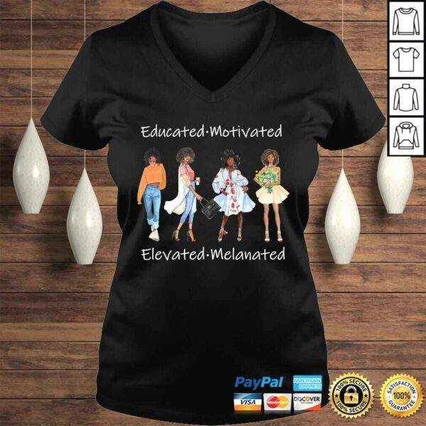 Educated Motivated Black Queen Melanin African American TShirt Gift