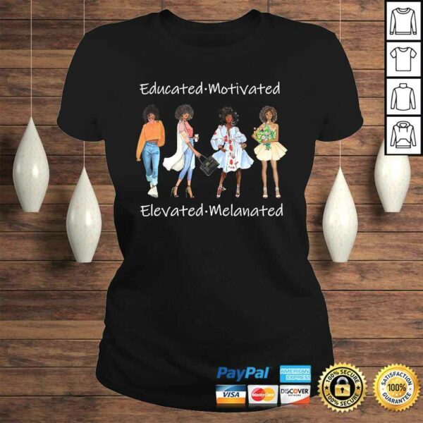 Educated Motivated Black Queen Melanin African American TShirt Gift