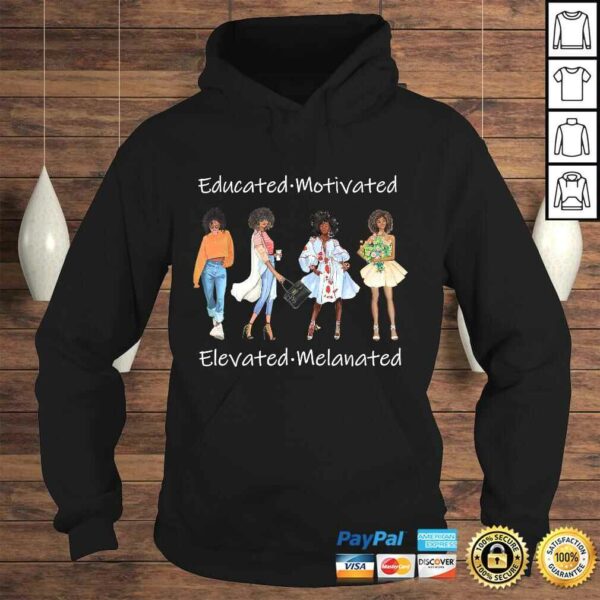 Educated Motivated Black Queen Melanin African American TShirt Gift