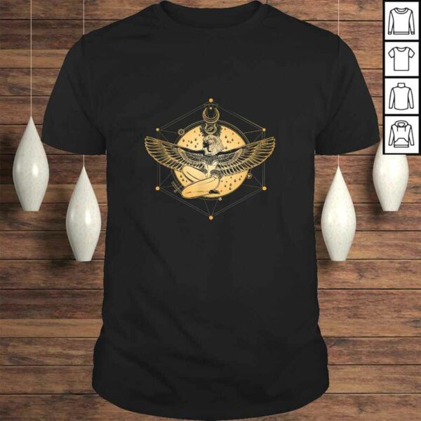 Egyptian Goddess Isis Sacred Geometry Tee T-Shirt