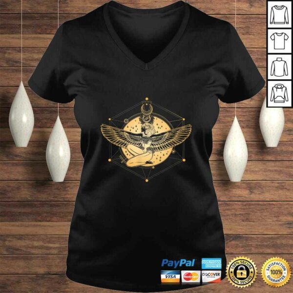 Egyptian Goddess Isis Sacred Geometry Tee T-Shirt