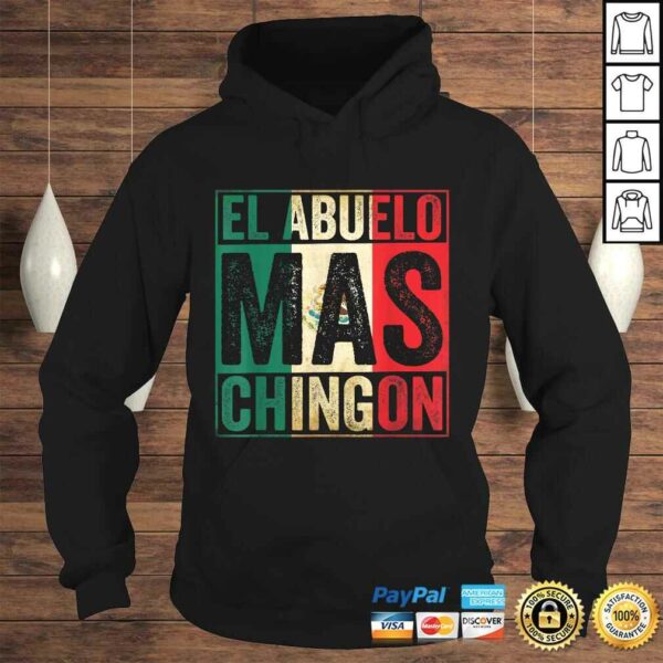 El Abuelo Mas Chingon  Funny Mexican Vintage Grandpa Gift TShirt