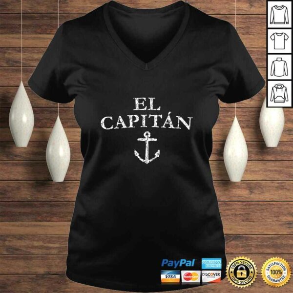 El Capitan Captain Anchor Boat & Sail Gift TShirt