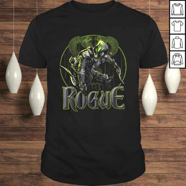 Elven Rogue Assassin Fantasy Class Graphic Gift for Gamers Shirt