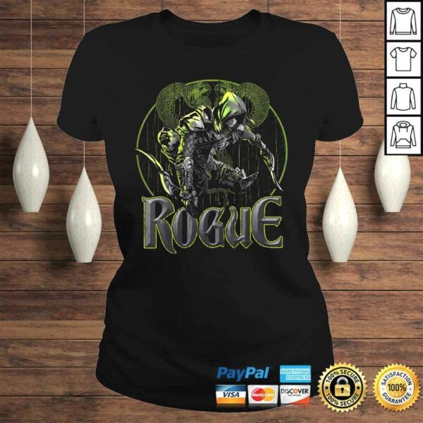 Elven Rogue Assassin Fantasy Class Graphic Gift for Gamers Shirt