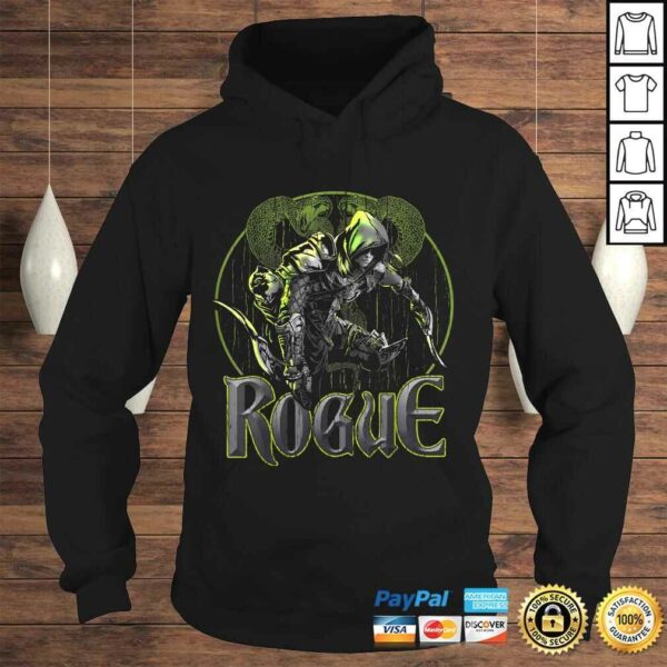 Elven Rogue Assassin Fantasy Class Graphic Gift for Gamers Shirt