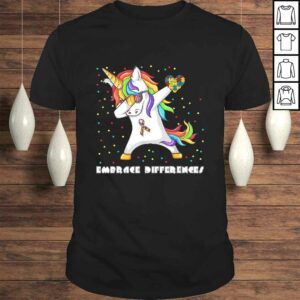Embrace Differences Dabbing Unicorn Shirt Autism Awareness Embrace Differences Dabbing Unicorn Shirt Autism Awareness