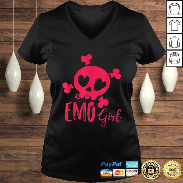 Emo Girl Pink Skull Emo Goth Music Teens Emotional Shirt