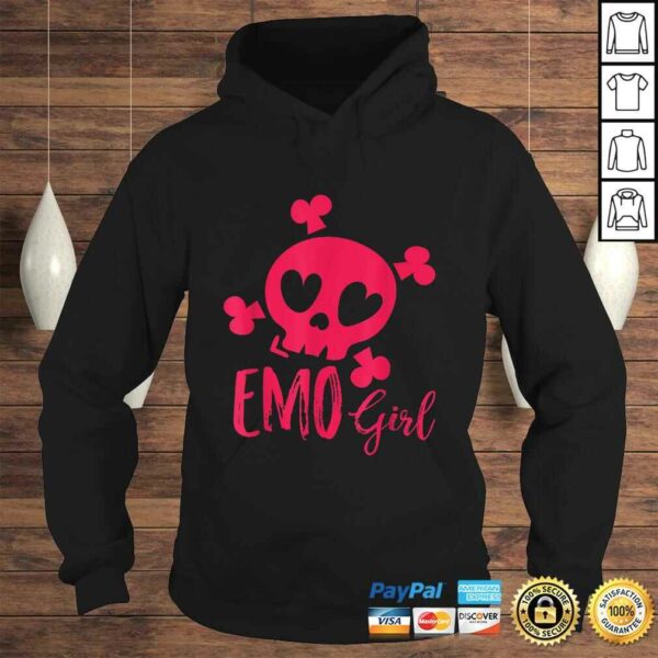 Emo Girl Pink Skull Emo Goth Music Teens Emotional Shirt