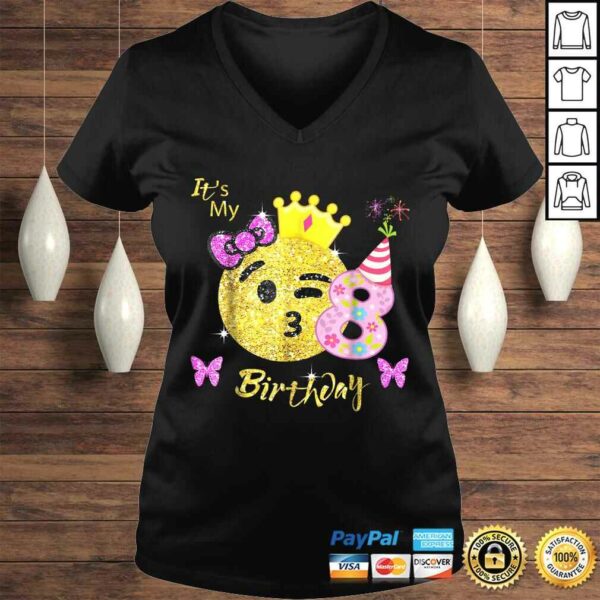 Emoji Birthday Shirt For Girls OMG It’s My 8th Birthday tee