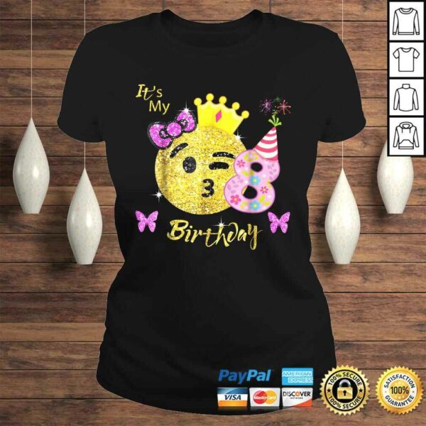 Emoji Birthday Shirt For Girls OMG It’s My 8th Birthday tee