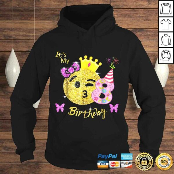 Emoji Birthday Shirt For Girls OMG It’s My 8th Birthday tee