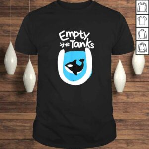 Empty The Tanks Killer Whale Orca Preservation V-Neck T-Shirt Empty The Tanks Killer Whale Orca Preservation V-Neck T-Shirt