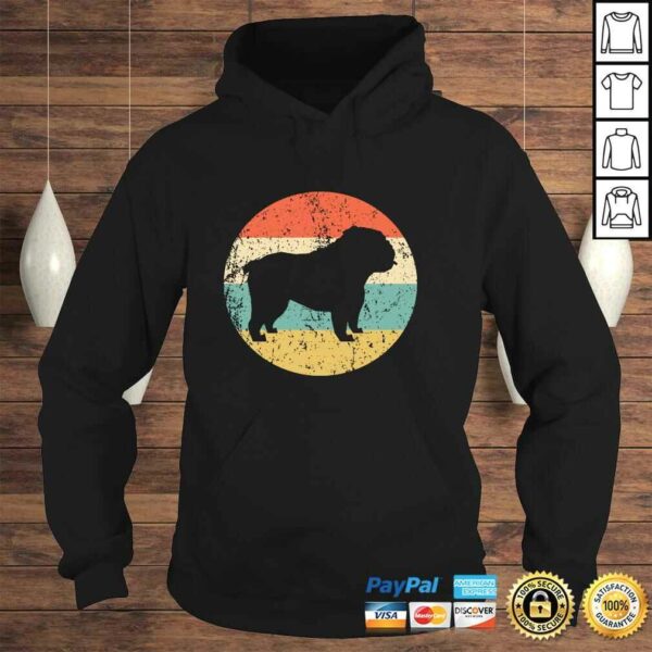 English Bulldog Hoodie – Retro English Bulldog Dog Hoodie