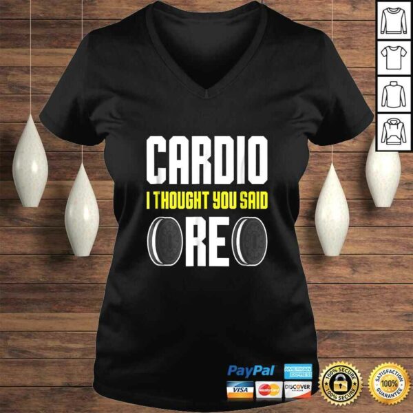 FUNNY CARDIO Shirt Food Oreo Fitness Gym Gift