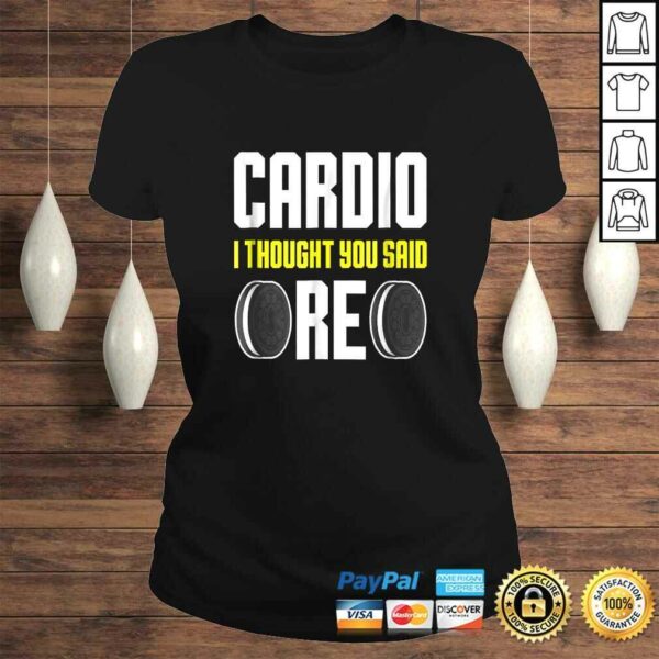 FUNNY CARDIO Shirt Food Oreo Fitness Gym Gift