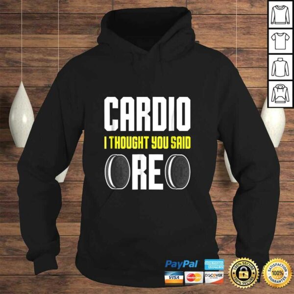 FUNNY CARDIO Shirt Food Oreo Fitness Gym Gift