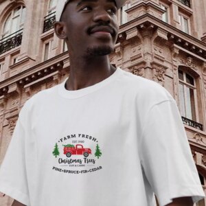 Farm Fresh Christmas Trees Truck Funny Christmas T Shirt 2 Farm Fresh Christmas Trees Truck Funny Christmas T Shirt 3
