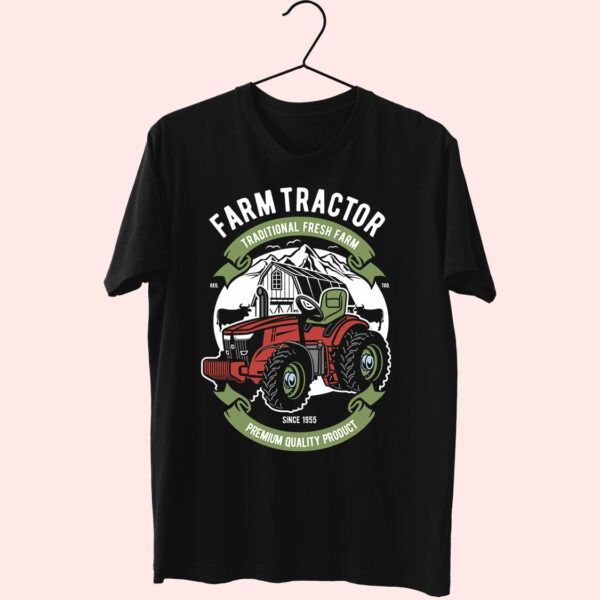 Farm Tractor Funny Graphic T Shirt