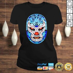 Feel-Ink Demon Blue Lucha Libre Wrestler Aztec Design Shirt 2 Feel Ink Demon Blue Lucha Libre Wrestler Aztec Design Shirt 3