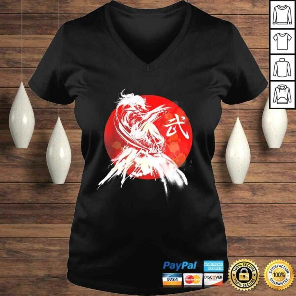 Female Samurai Japanese Warrior Retro Japan Calligraphy ArT-shirt