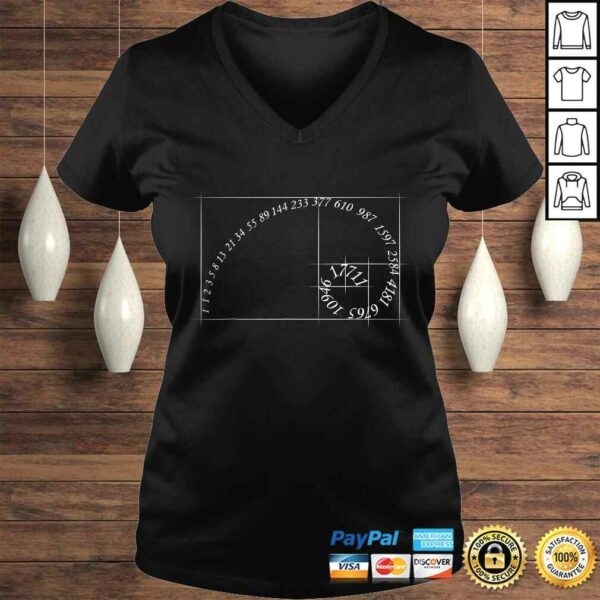Fibonacci golden ratio spiral design for geometry lovers Shirt