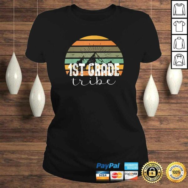 First Grade Tribe Teacher Student Team 1st Grade Retro TShirt