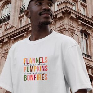 Flannels Hayrides Pumpkins Bonfires Thanksgiving Vintage T Shirt 2 Flannels Hayrides Pumpkins Bonfires Thanksgiving Vintage T Shirt 3