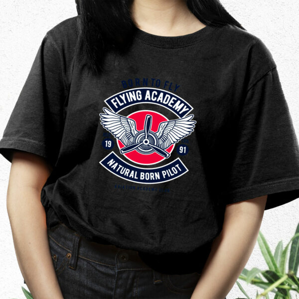 Flying Academy Club Funny Graphic T Shirt