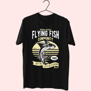 Flying Fish Funny Graphic T Shirt Flying Fish Funny Graphic T Shirt