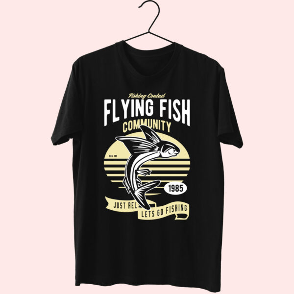 Flying Fish Funny Graphic T Shirt