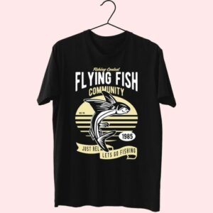 Flying Fish Funny Graphic T Shirt 4