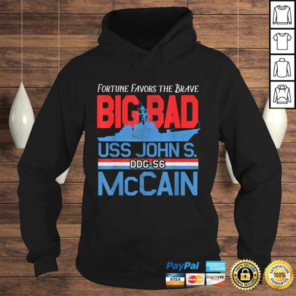 Fortune Favors the Brave DDG-56 USS John S. McCain TShirt Gift