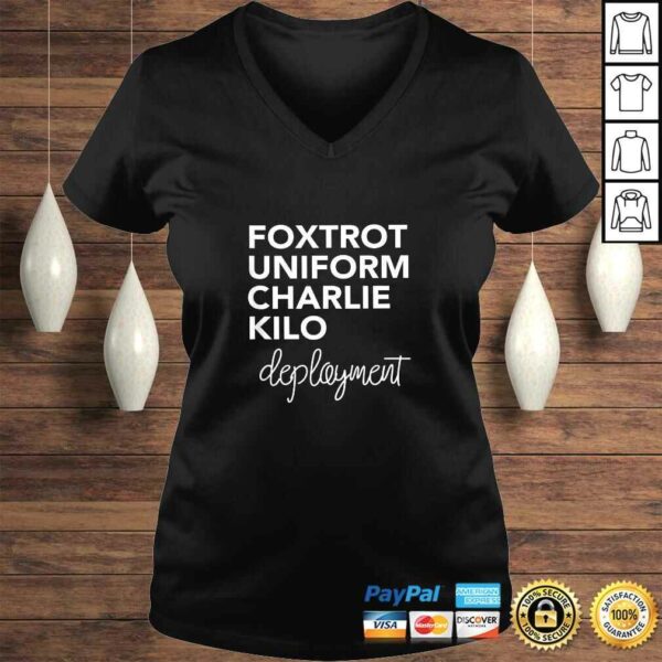 Foxtrot Uniform Charlie Kilo Military Deployment V-Neck T-Shirt