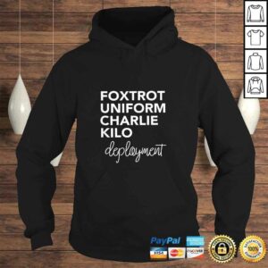 Foxtrot Uniform Charlie Kilo Military Deployment V Neck T Shirt 4