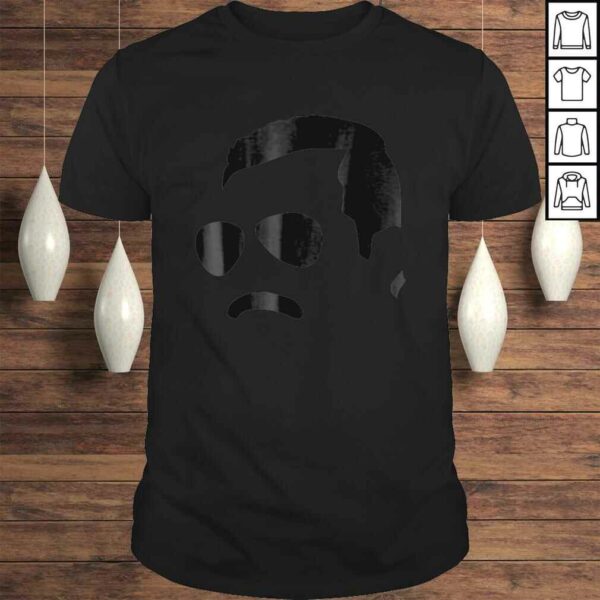 Freddie Mercury Official Monochrome Block Face V-Neck T-Shirt