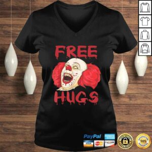 Free Hugs Halloween Evil Killer Scary Clown Horror Shirt
